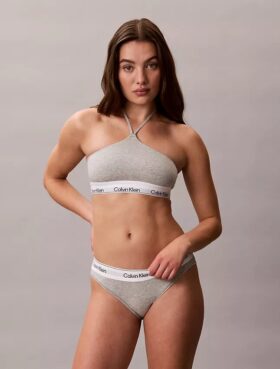 Sutien halter Unlined din bumbac și Modal Icon