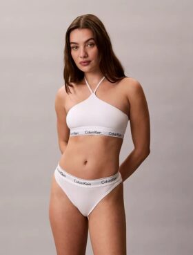 Sutien halter Unlined din bumbac și Modal Icon
