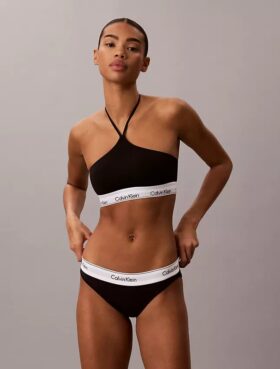 Sutien halter Unlined din bumbac și Modal Icon