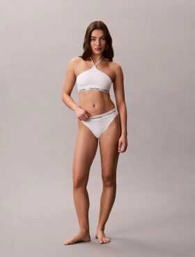 Sutien halter Unlined din bumbac și Modal Icon