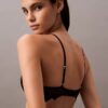Sutien plonjat din dantelă florală CK Black