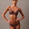 Sutien Push-Up cu decolteu adânc din dantelă florală neagră CK Black Sutien Push-Up cu decolteu adânc din dantelă florală neagră CK Black