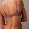 Sutien senzual din dantelă elastică, Unlined, cu acoperire completă Sutien senzual din dantelă elastică, Unlined, cu acoperire completă