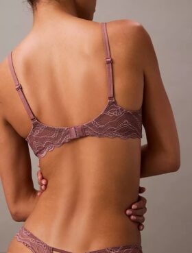 Sutien senzual din dantelă elastică, Unlined, cu acoperire completă