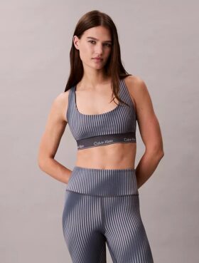 Sutien sport cu imprimeu modern, cu spate în formă de U, pentru impact mediu
