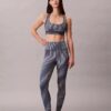 Sutien sport cu imprimeu modern, cu spate în formă de U, pentru impact mediu