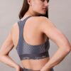 Sutien sport cu imprimeu modern, cu spate în formă de U, pentru impact mediu