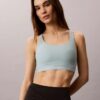 Sutien sport Icon Sport cu monogramă pe toată suprafața, pentru impact mediu