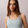Sutien sport Icon Sport cu monogramă pe toată suprafața, pentru impact mediu