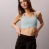 Sutien sport Icon Sport cu monogramă pe toată suprafața, pentru impact mediu