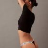Tanga cu logo iconic Thong