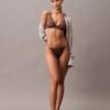 Thong Ck Black dantelă florală neagră Thong Ck Black dantelă florală neagră