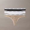 Thong cu talie joasă, pachet de 3 bucăți, cu logo Icon