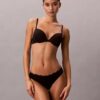Thong din microfibră elastică cu dantelă, pachet de 3 Thong din microfibră elastică cu dantelă, pachet de 3