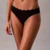 Thong din microfibră elastică cu dantelă, pachet de 3 Thong din microfibră elastică cu dantelă, pachet de 3