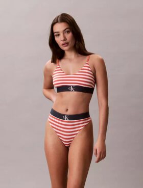Thong elastică din microfibră cu monogramă grafică
