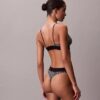 Thong elastică din microfibră cu monogramă grafică Thong elastică din microfibră cu monogramă grafică