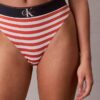 Thong elastică din microfibră cu monogramă grafică