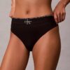 Thong elastică din microfibră cu monogramă grafică