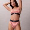 Thong elastică din microfibră cu monogramă grafică