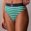 Thong elastică din microfibră cu monogramă grafică