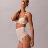 Thong minimalistă din plasă cu talie înaltă Thong minimalistă din plasă cu talie înaltă