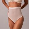 Thong minimalistă din plasă cu talie înaltă Thong minimalistă din plasă cu talie înaltă