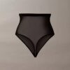 Thong minimalistă din plasă cu talie înaltă Thong minimalistă din plasă cu talie înaltă