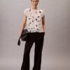 Top cu imprimeu floral și smocuri Top cu imprimeu floral și smocuri