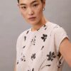 Top cu imprimeu floral și smocuri Top cu imprimeu floral și smocuri