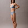 Top de bikini modern cu logo triunghiular