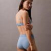 Top de bikini modern cu logo triunghiular