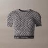 Top modelatoare de lenjerie modelatoare cu mâneci scurte Top modelatoare de lenjerie modelatoare cu mâneci scurte
