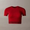 Top modelatoare de lenjerie modelatoare cu mâneci scurte Top modelatoare de lenjerie modelatoare cu mâneci scurte