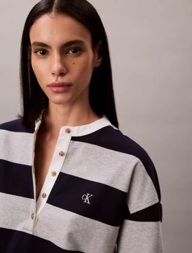 Topura Henley cu dungi Varsity
