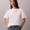 Tricou CK One cu imprimeu fotografic și croială drept