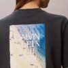 Tricou CK One cu imprimeu fotografic și croială drept Tricou CK One cu imprimeu fotografic și croială drept