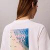 Tricou CK One cu imprimeu fotografic și croială drept
