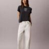 Tricou CK One cu imprimeu fotografic și croială drept Tricou CK One cu imprimeu fotografic și croială drept