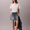 Tricou CK One cu imprimeu fotografic și croială drept