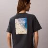 Tricou CK One cu imprimeu fotografic și croială drept Tricou CK One cu imprimeu fotografic și croială drept