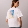 Tricou CK One cu imprimeu fotografic și croială drept