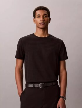 Tricou clasic cu dungi