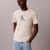 Tricou clasic cu dungi grafice Monologo