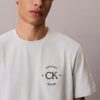Tricou clasic cu grafică circulară cu logo Tricou clasic cu grafică circulară cu logo