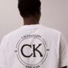 Tricou clasic cu grafică circulară cu logo Tricou clasic cu grafică circulară cu logo