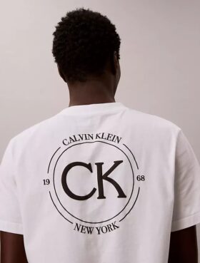 Tricou clasic cu grafică circulară cu logo