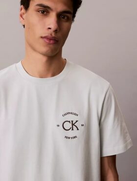Tricou clasic cu grafică circulară cu logo