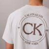 Tricou clasic cu grafică circulară cu logo Tricou clasic cu grafică circulară cu logo