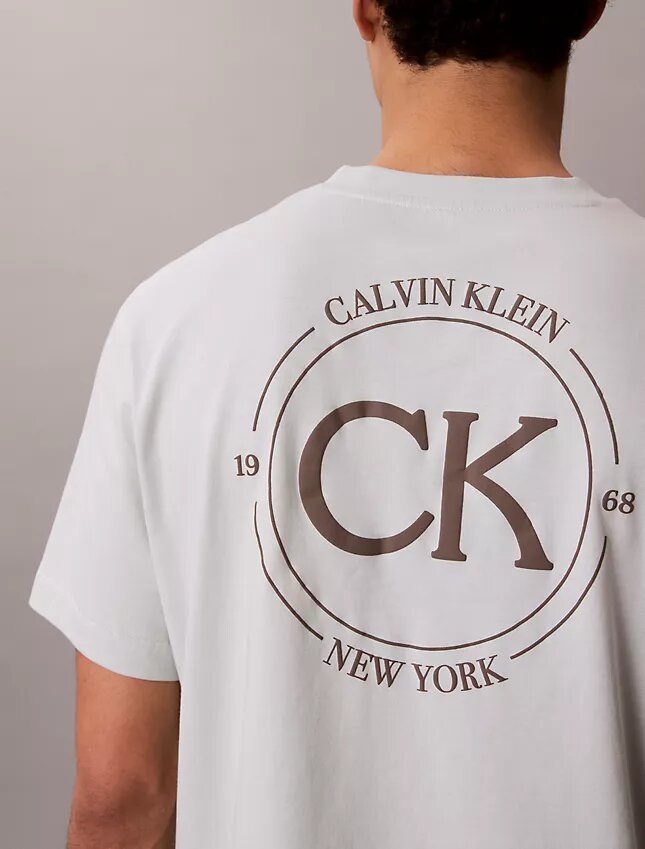 Tricou clasic cu grafică circulară cu logo Tricou clasic cu grafică circulară cu logo